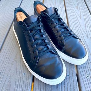 Thursday Black Leather Everyday Sneakers Size 11.5